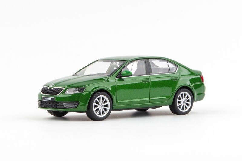 Abrex Škoda Octavia III 1:43 Zelená Rallye Metalíza